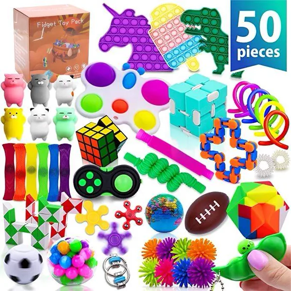 50-Piece Assorted Fidget Toy Pack