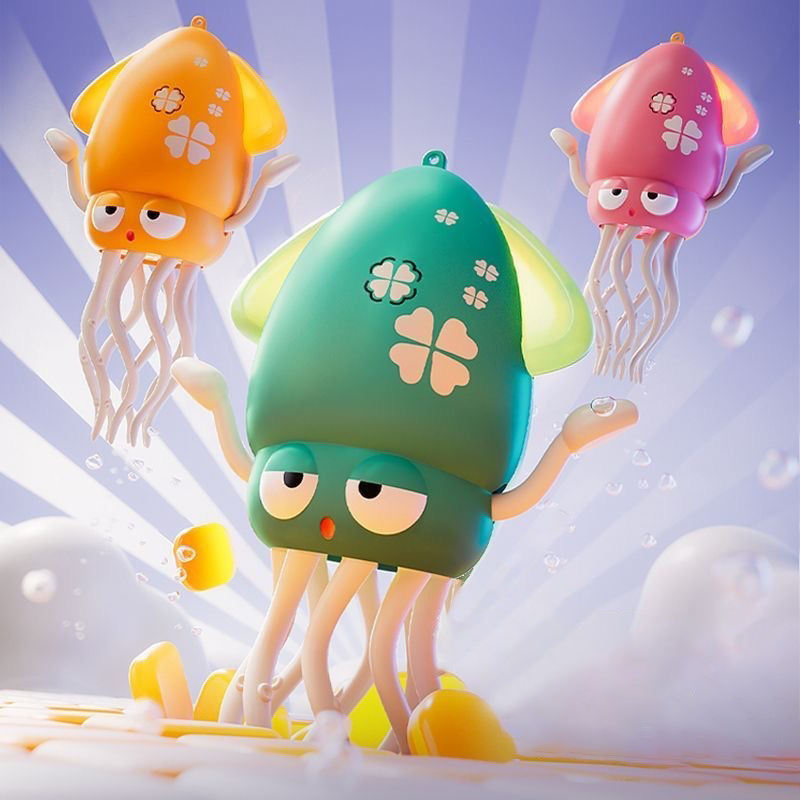 Linked-Chain Dancing Squid Toy - product view 2