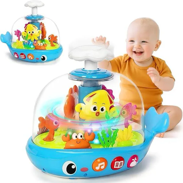 Whale Activity Spinner with Light & Music - product view 10