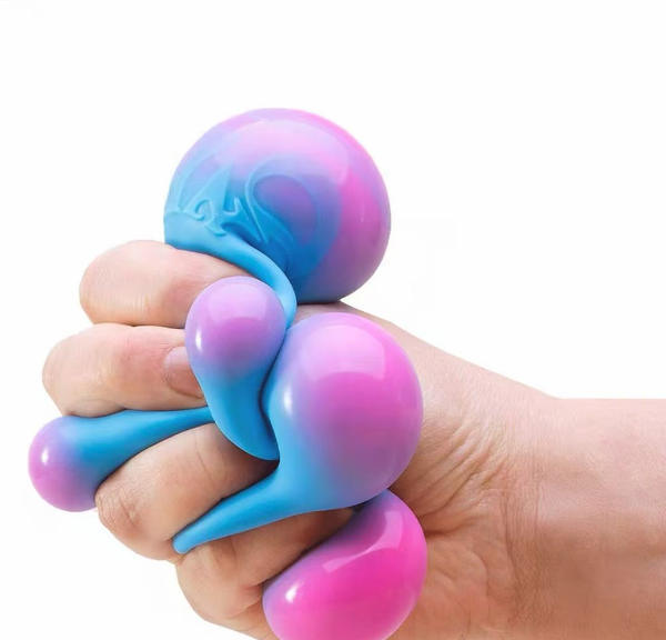 Color Cube Squeeze Toy - Flour-Filled Design - product view 3