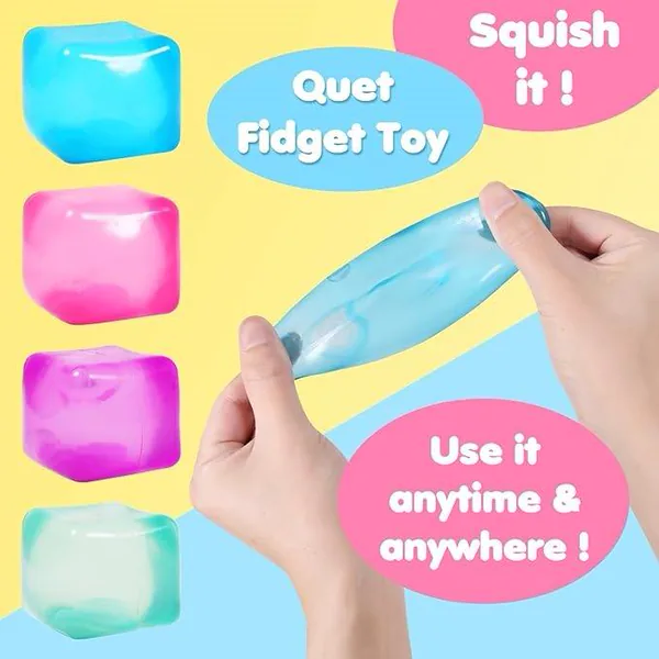 Square Ice-Cube Squeeze Toy - 7.5 cm - product view 3