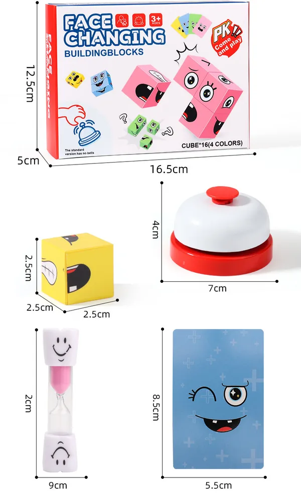 Expression-Matching Plastic Block Puzzle - product view 4