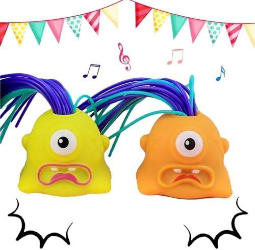 Hair-Pull Screaming Character Toy - Halloween Design