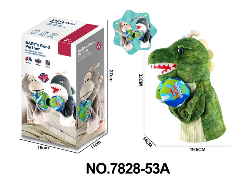 Plush Dinosaur Boxing Activity Toy