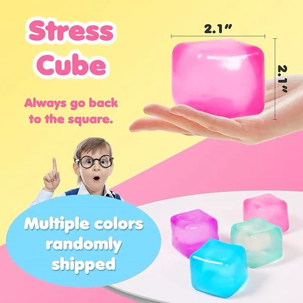 Square Ice-Cube Squeeze Toy - 7.5 cm - product view 4