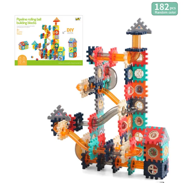182-Piece Marble Run Construction Kit
