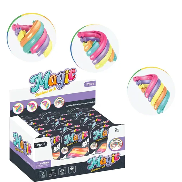 Rainbow Spinning Ring Fidget - Display Pack