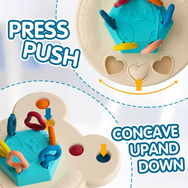 Flying-Saucer Pull-String Activity Toy - product view 6