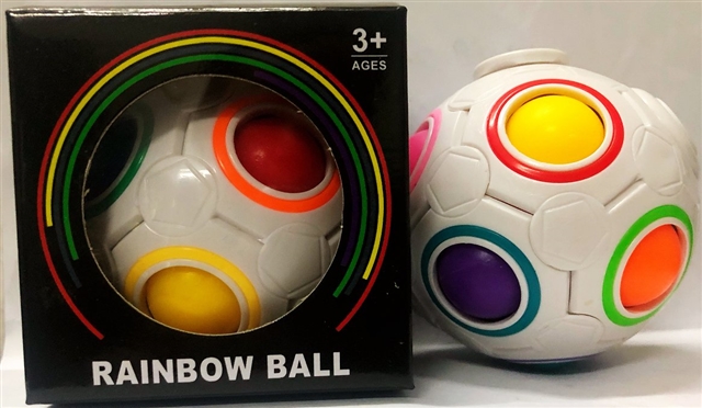 Rainbow Bead Spinner Ball - 12-Hole Design