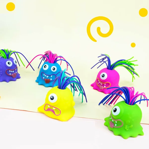 Hair-Pull Screaming Character Toy - Halloween Design - product view 5