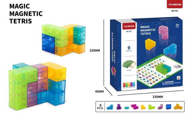 9-Piece Puzzle Cube with Challenge Cards