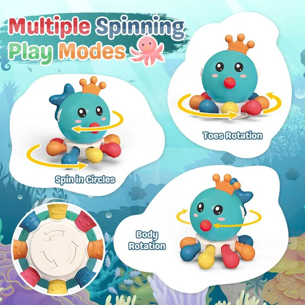 Octopus Pull-String Activity Toy - product view 3