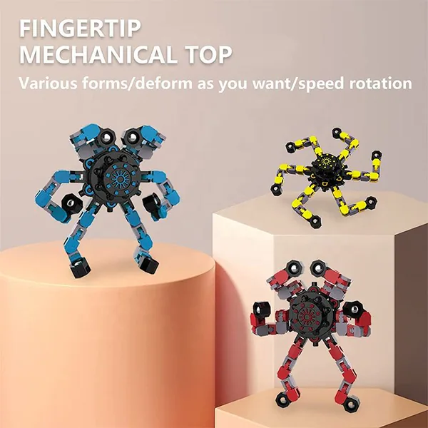 Transforming Robot Finger Spinner - product view 4