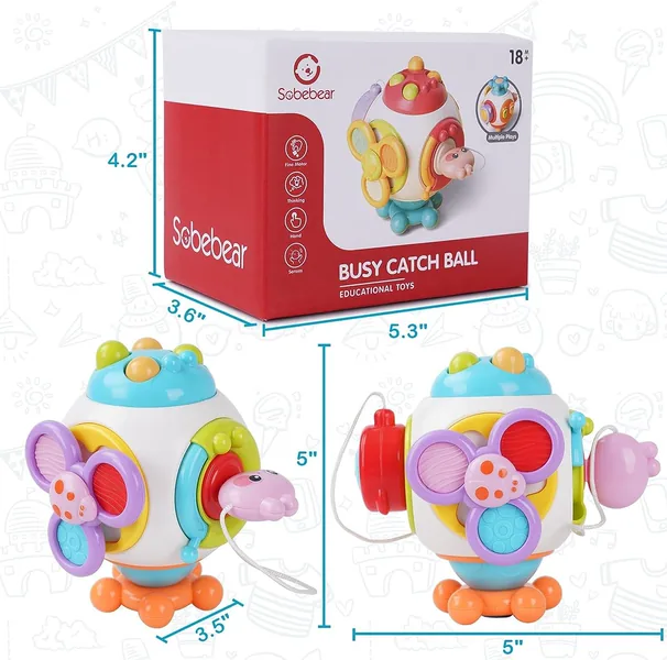 Handheld Busy-Board Activity Cube - product view 9