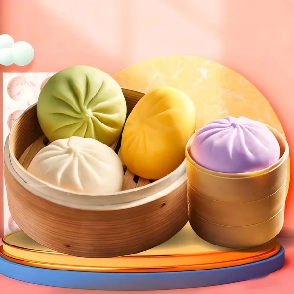 Dumpling Squeeze Toy with Steamer Packaging - product view 7