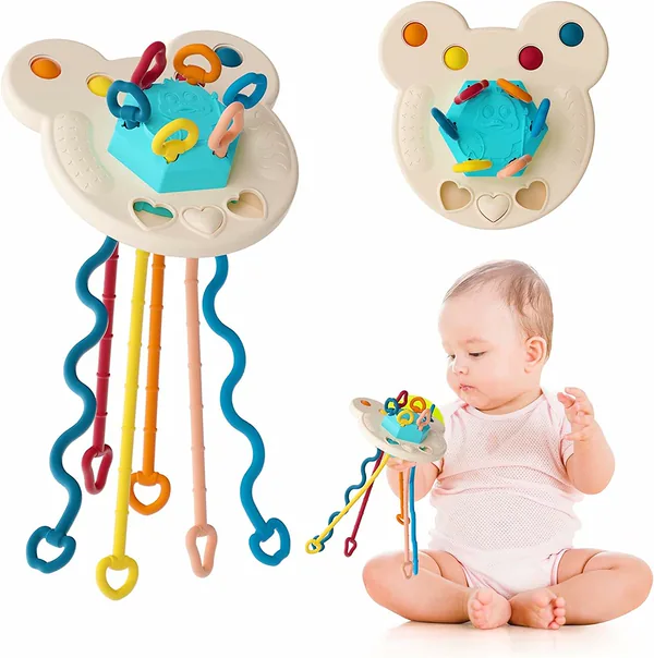 Flying-Saucer Pull-String Activity Toy - product view 4