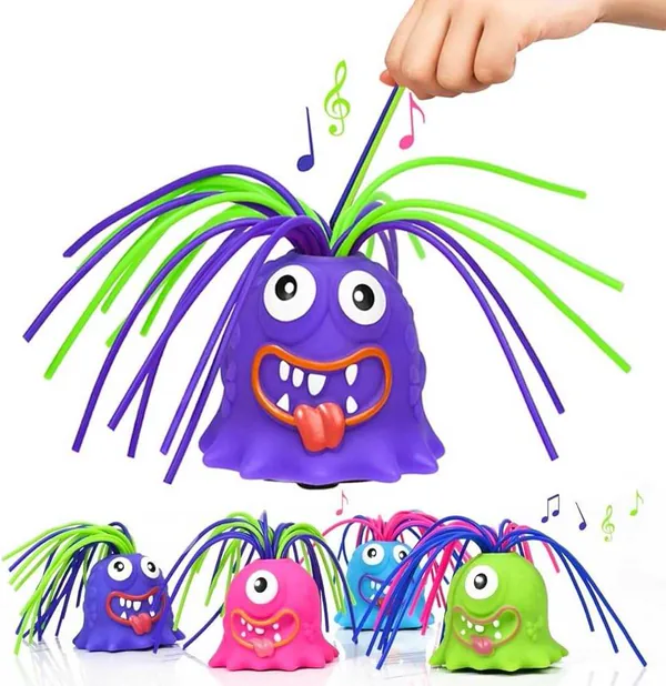 Hair-Pull Screaming Character Toy - Halloween Design - product view 3