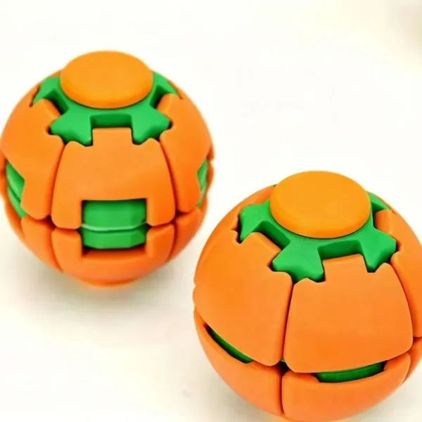 Press-and-Spin Fidget Ball - 3D-Printed Design - product view 2