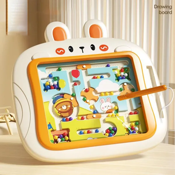 Rabbit-Theme Magnetic Color & Number Maze