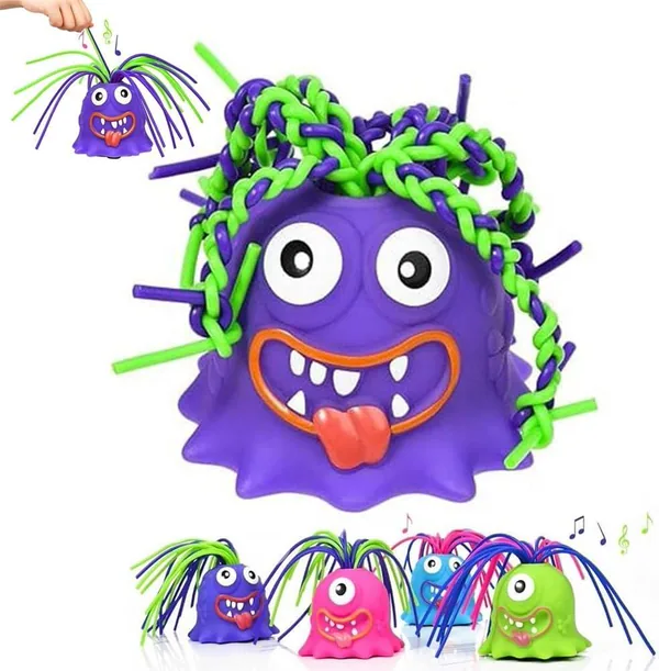 Hair-Pull Screaming Character Toy - Halloween Design - product view 13