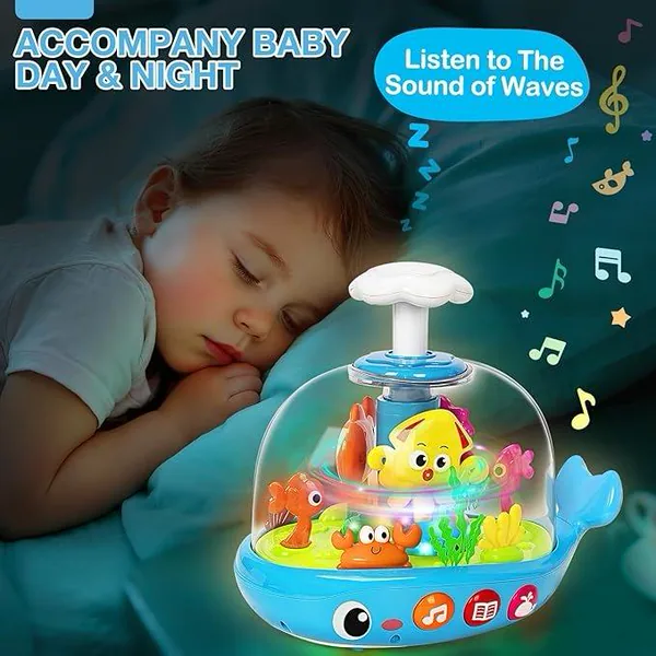 Whale Activity Spinner with Light & Music - product view 8