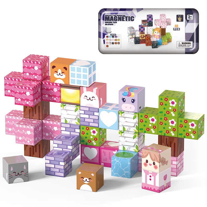 40-Piece Magnetic Cube Set - 20 mm Blocks - product view 2