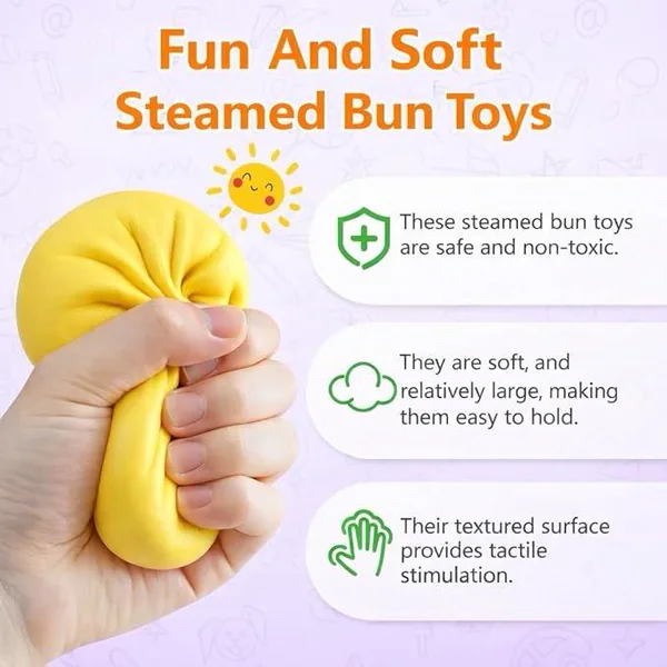 Dumpling Squeeze Toy with Steamer Packaging - product view 6