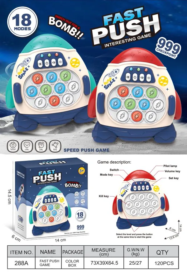Astronaut Push-Bubble Speed Game - product view 3