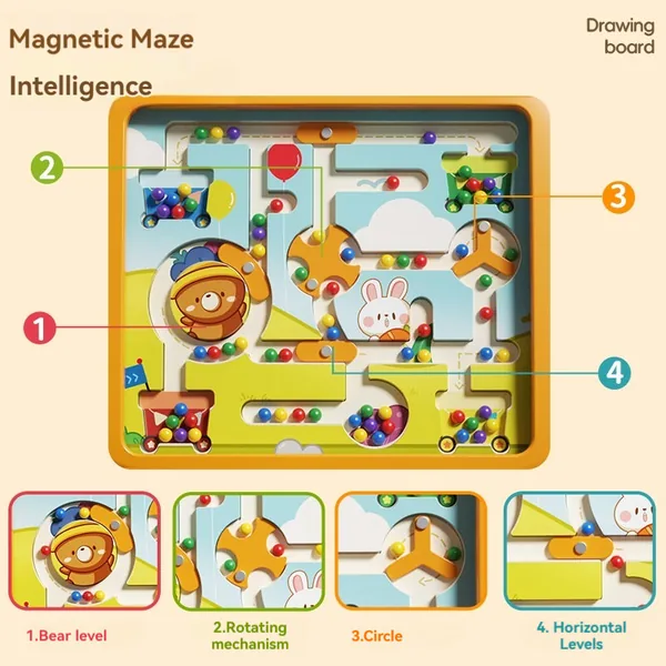 Magnetic Maze Activity Board - product view 3