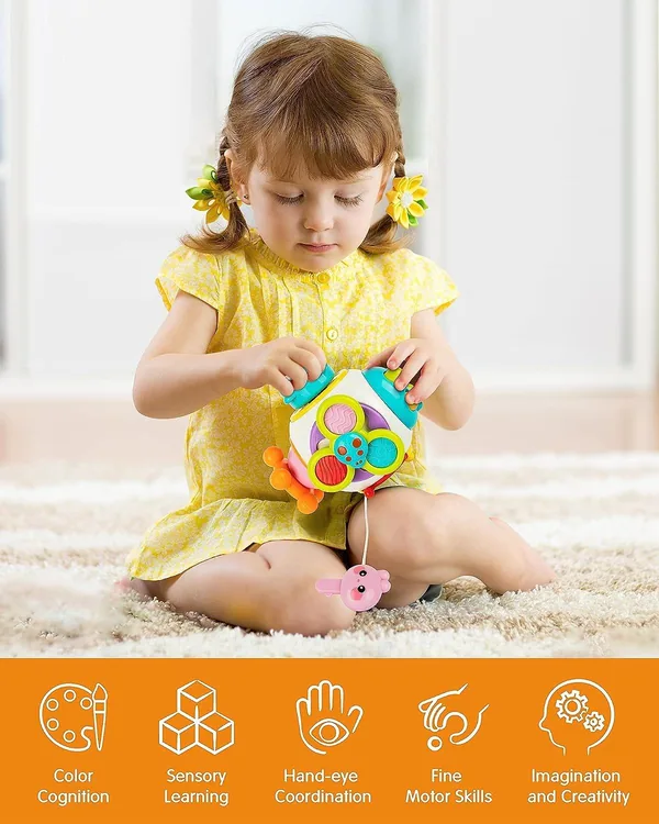 Handheld Busy-Board Activity Cube - product view 10