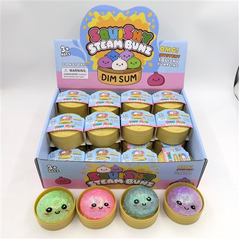 Glitter Bead Baozi Squishy - Steamer Pack
