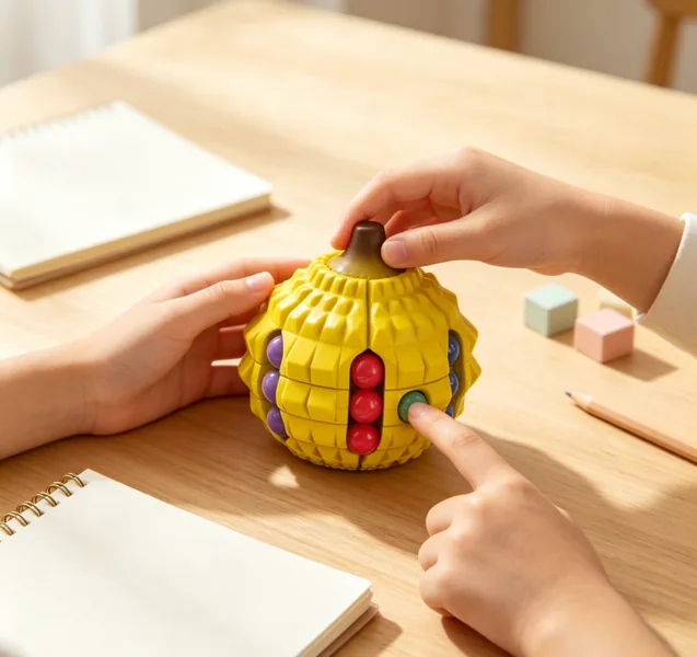 Durian-Shape Rotating Bead Puzzle - product view 4