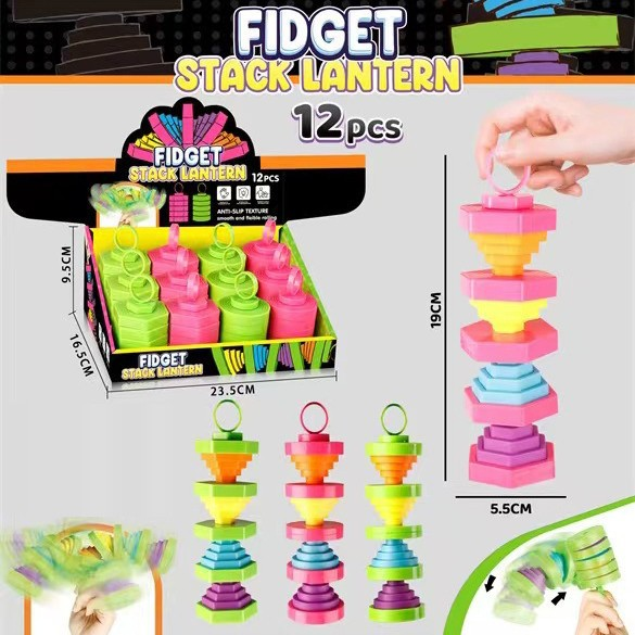 Stacking Fidget Toy - 16-Piece Display - product view 3