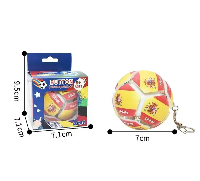 Football-Shape Button Fidget