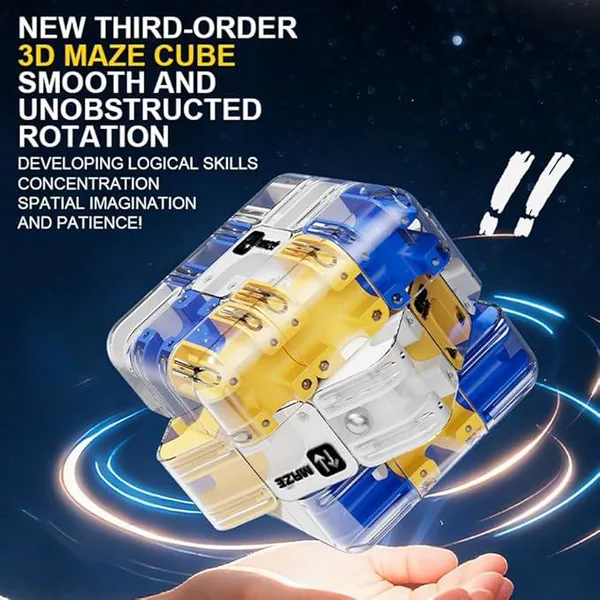 Large Rolling-Ball Labyrinth Cube - product view 5