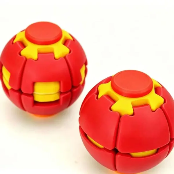 Press-and-Spin Fidget Ball - 3D-Printed Design - product view 3