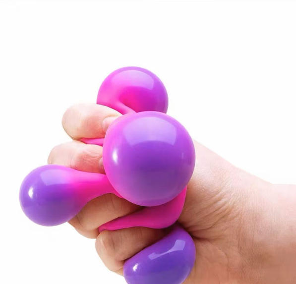 Color Cube Squeeze Toy - Flour-Filled Design - product view 2