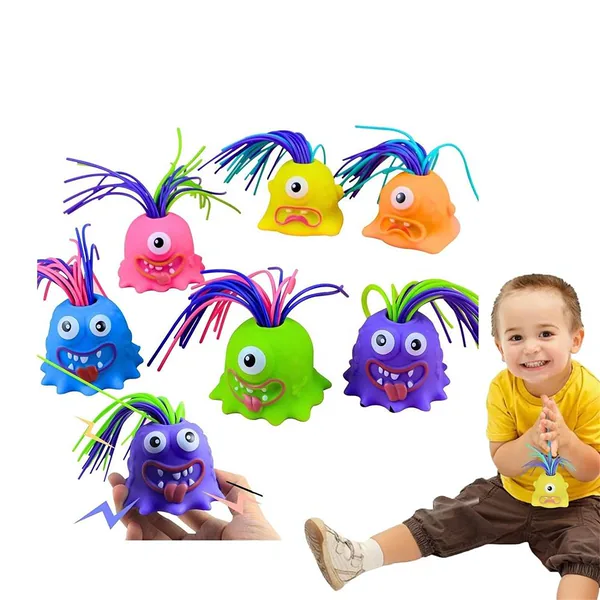 Hair-Pull Screaming Character Toy - Halloween Design - product view 7