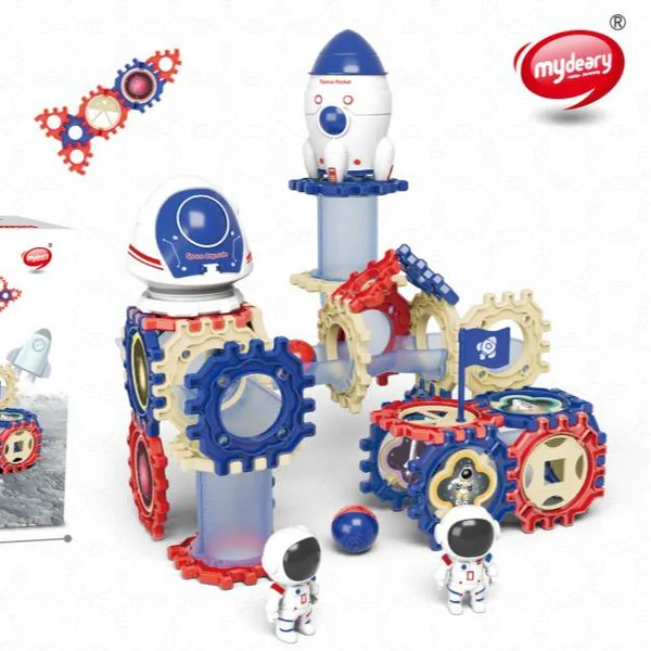 Space-Theme Marble Run Building Set
