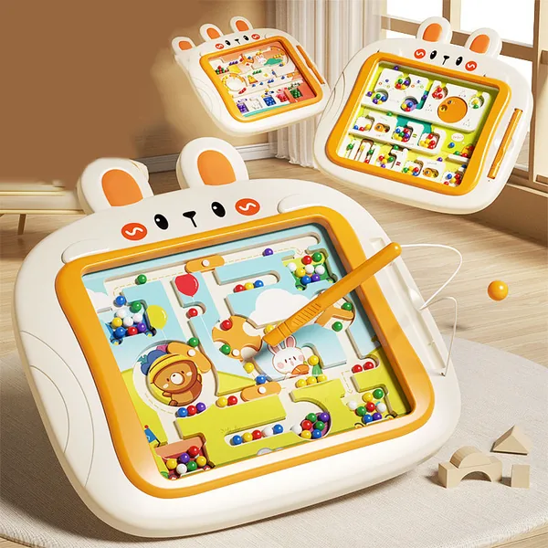 Rabbit-Theme Magnetic Color & Number Maze - product view 4
