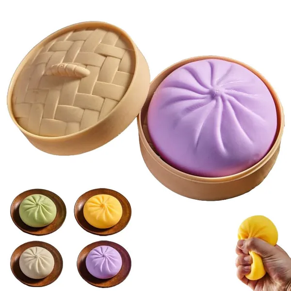 Dumpling Squeeze Toy with Steamer Packaging - product view 10