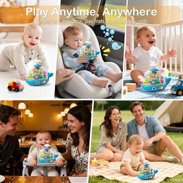 Whale Activity Spinner with Light & Music - product view 6