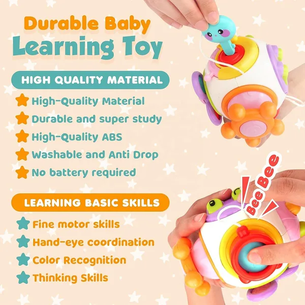 Handheld Busy-Board Activity Cube - product view 6