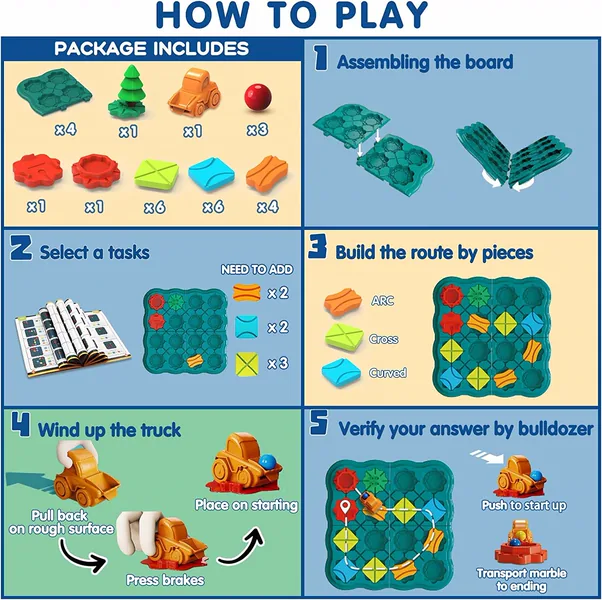 Road Maze Building-Block Board Game - product view 3