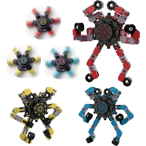 Transforming Robot Finger Spinner - product view 2