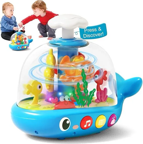 Whale Activity Spinner with Light & Music