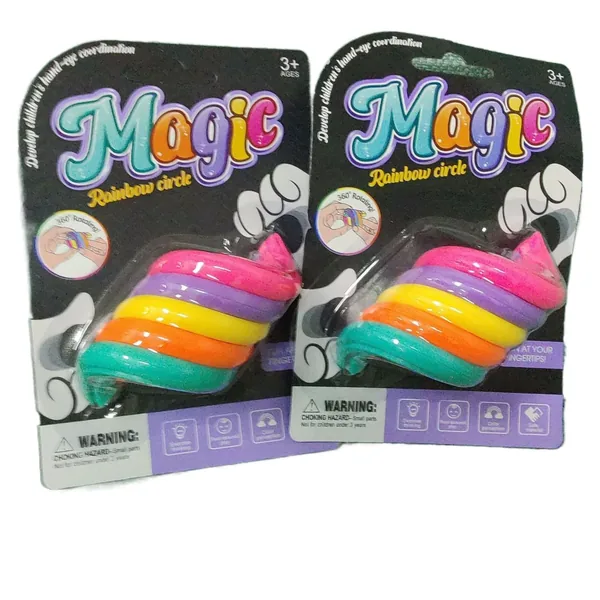 Rainbow Spinning Ring Fidget - Display Pack - product view 3