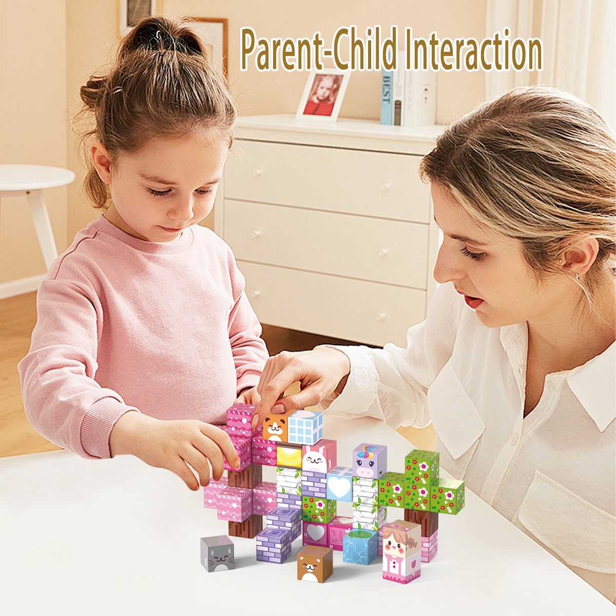 40-Piece Magnetic Cube Set - 20 mm Blocks - product view 6